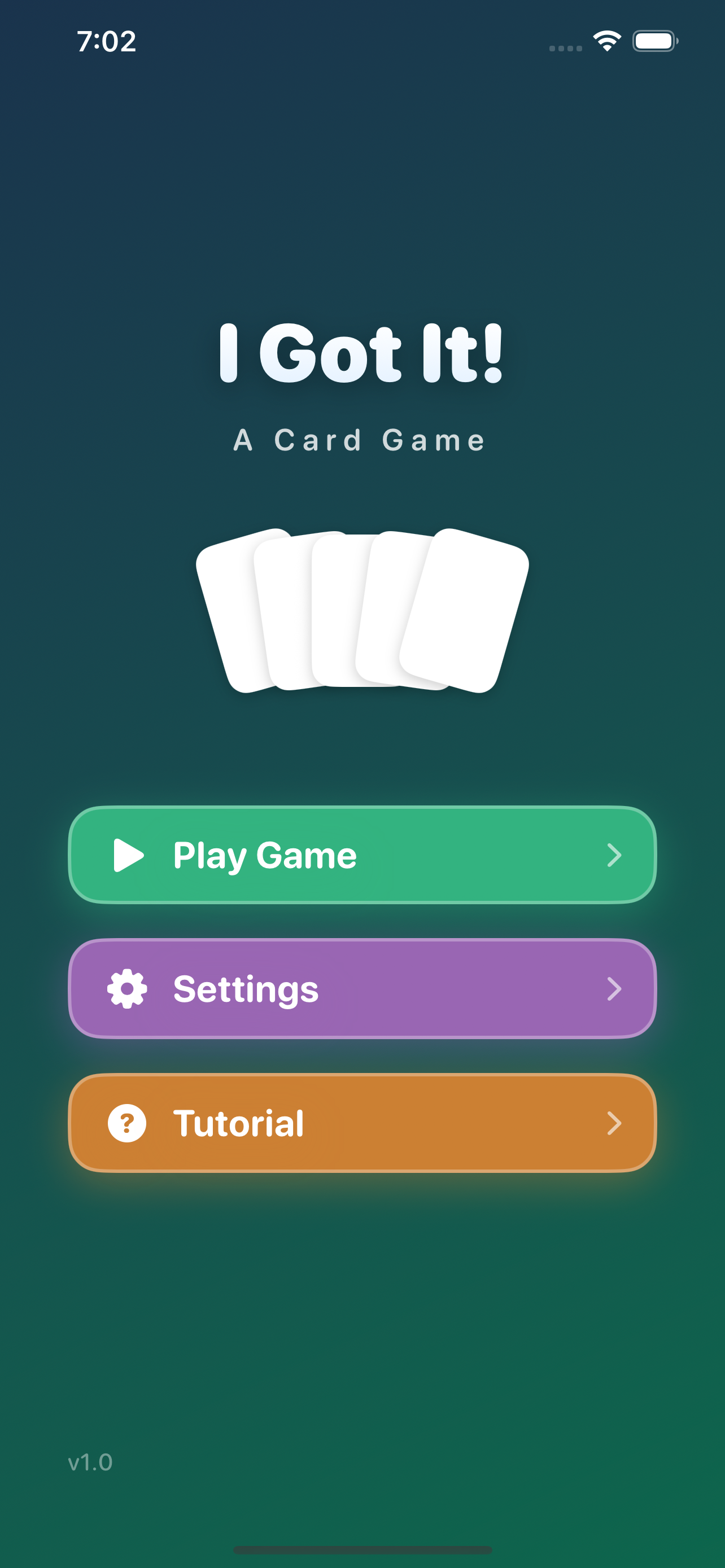 I Got It! - Main Menu